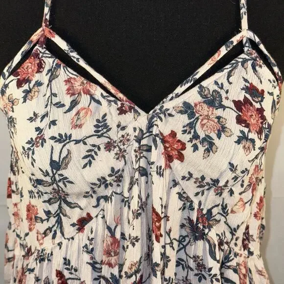 American Eagle Outfitters Floral Cami Tank Top Small – Spaghetti Strap Boho - Picture 5 of 10